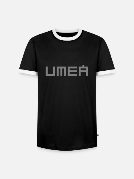 Umea - Men's Ringer Shirt - black/white
