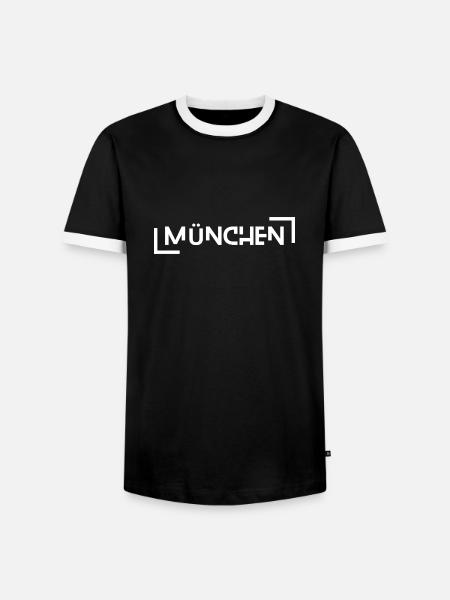 Munich - T-shirt contrasté Homme - noir/blanc
