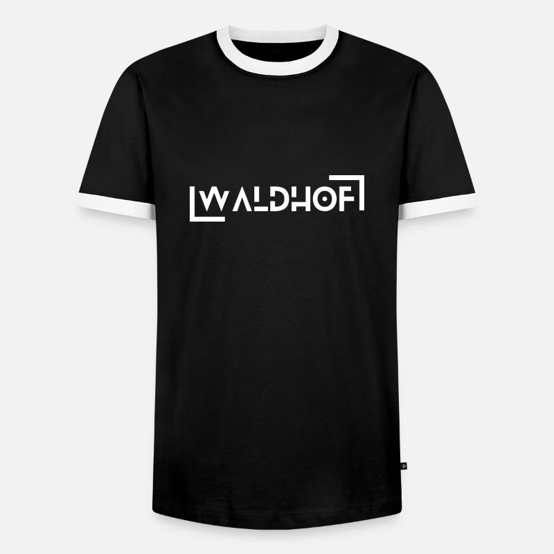 Waldhof - Men's Ringer Shirt - black/white