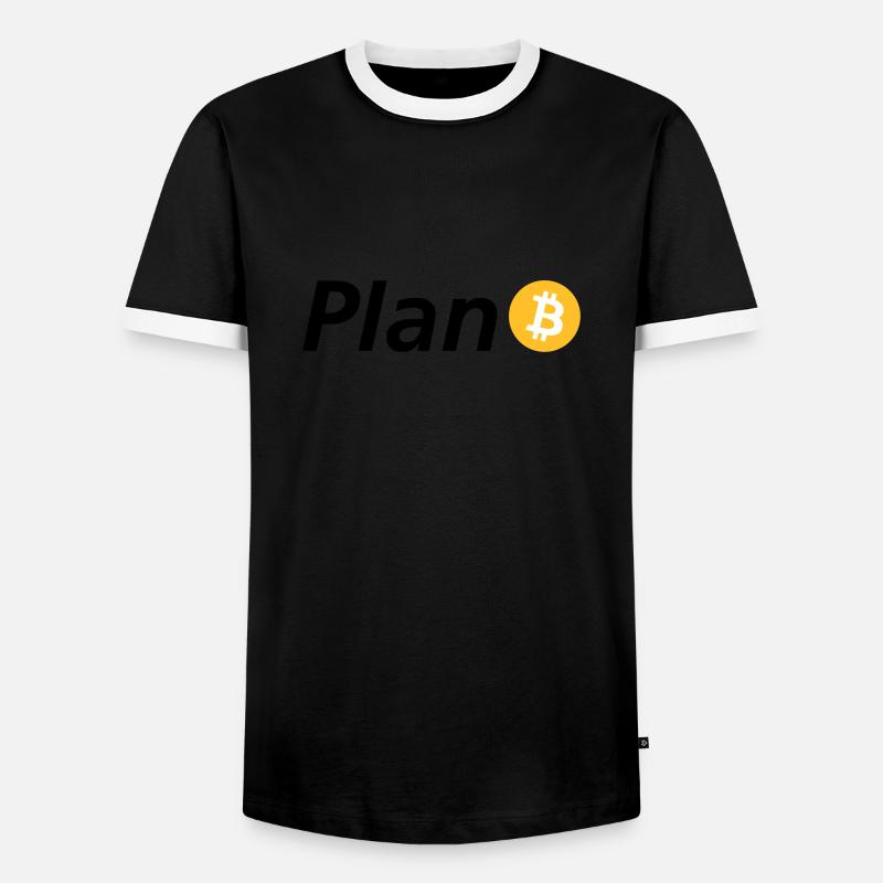 plan B - Men's Ringer Shirt - black/white