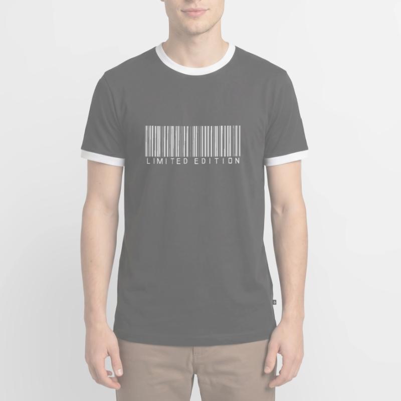LIMITED EDITION - BARCODE - STRICHCODE - SCANNER Männer Kontrast-T-Shirt