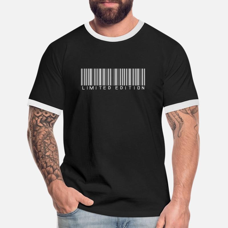 LIMITED EDITION - BARCODE - STRICHCODE - SCANNER Männer Kontrast-T-Shirt