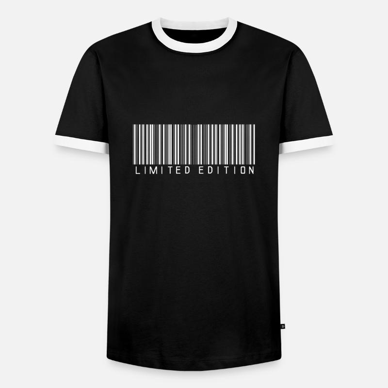 LIMITED EDITION - BARCODE - STRICHCODE - SCANNER - Männer Kontrast-T-Shirt - Schwarz/Weiß
