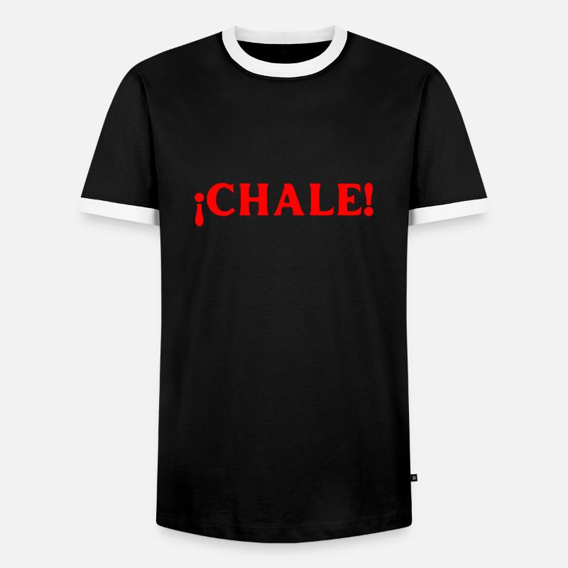 sei ruhig Spanisch Sprache - Männer Kontrast-T-Shirt - Schwarz/Weiß
