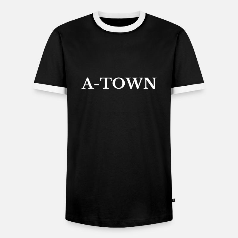Augsburg A-Town - Men's Ringer Shirt - black/white
