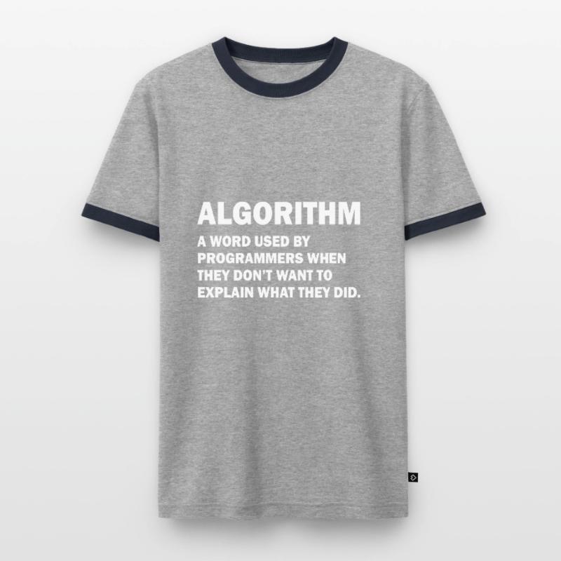 Algorithm Admin Informatik Nerd Programming Männer Kontrast-T-Shirt