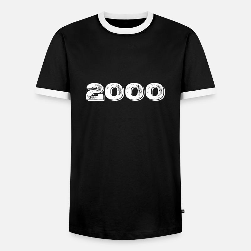 Birthday present 2000 - 2000 - Men's Ringer Shirt - black/white