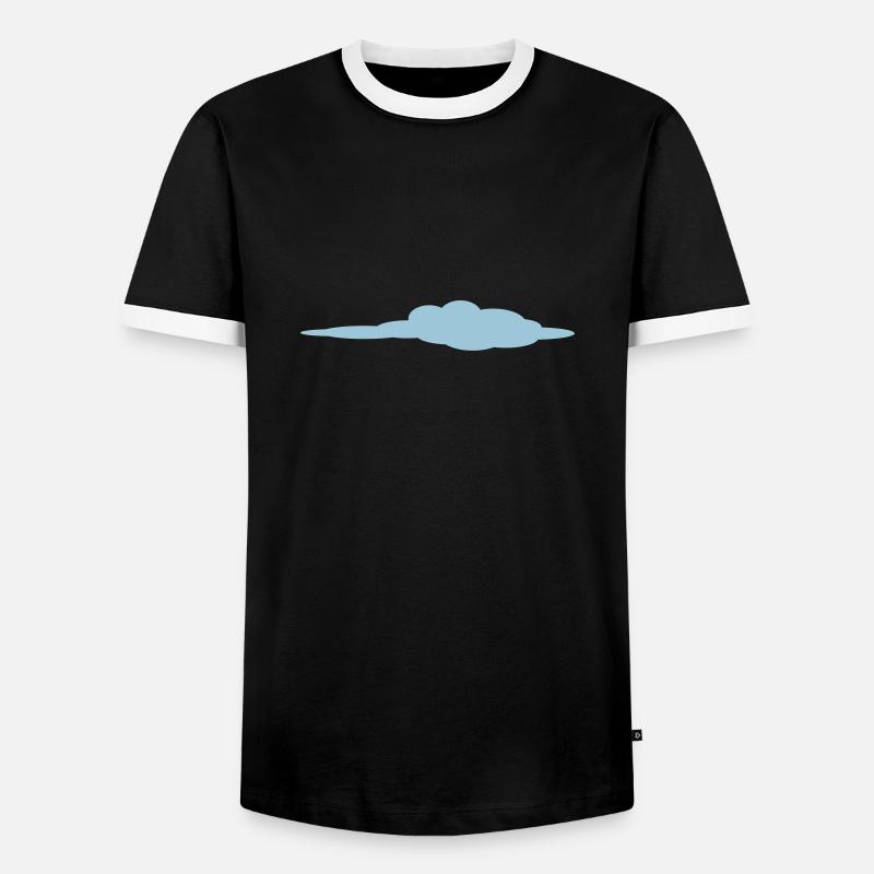 Cloud - Men's Ringer Shirt - black/white