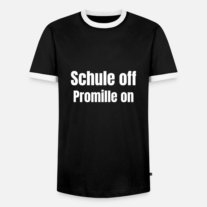 Abschluss Schule oder Ausbildung - Männer Kontrast-T-Shirt - Schwarz/Weiß