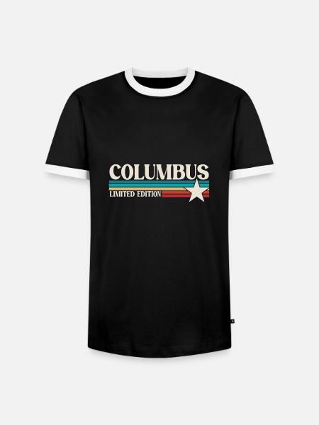 Columbus Ohio - Men's Ringer Shirt - black/white