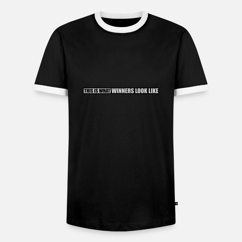 What Winners Look Like - Männer Kontrast-T-Shirt - Schwarz/Weiß