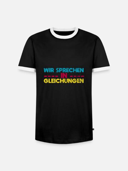 Wir Sprechen In Gleichungen - Männer Kontrast-T-Shirt - Schwarz/Weiß