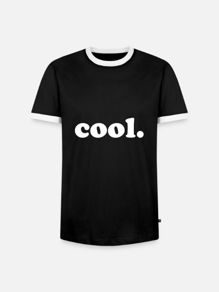 COOL cooler Spruch lustig - Männer Kontrast-T-Shirt - Schwarz/Weiß