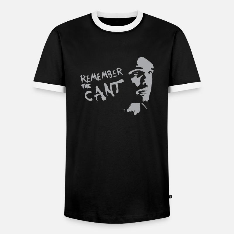 remember the cant - Men's Ringer Shirt - black/white