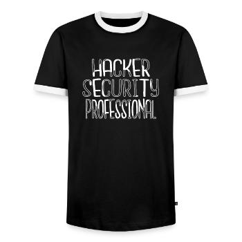 fingers humor computer freak cool quote - Männer Kontrast-T-Shirt - Schwarz/Weiß - Vorne - AI Model Female 172 light (172cm) & AI Model Male 178 light (178cm)