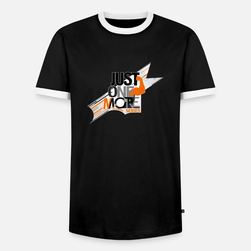 noch eine Serie - Männer Kontrast-T-Shirt - Schwarz/Weiß