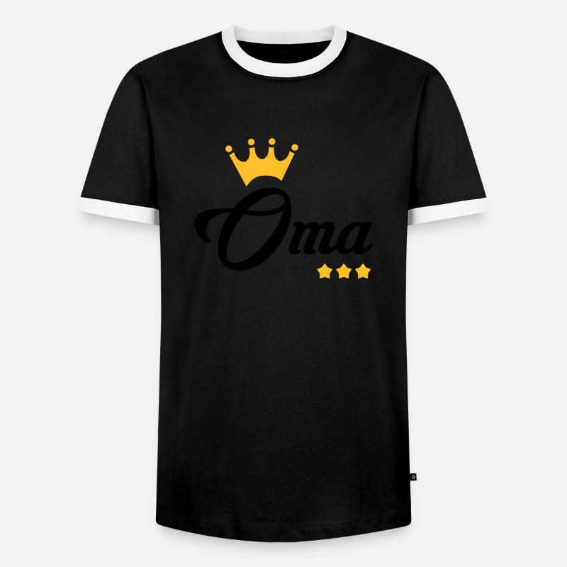Großmütter / Oma / Mami / Großmutter / Mamy - Männer Kontrast-T-Shirt - Schwarz/Weiß