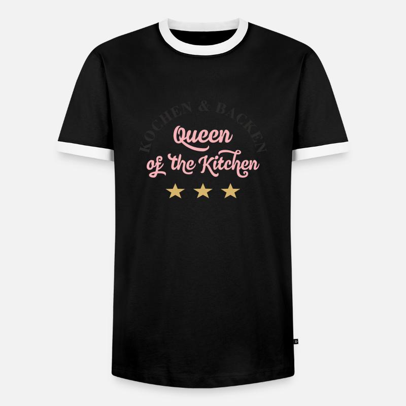 kochen - Männer Kontrast-T-Shirt - Schwarz/Weiß