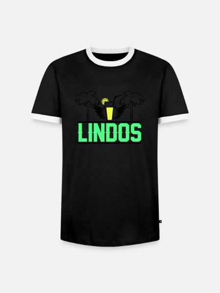 Lindos - T-shirt contrasté Homme - noir/blanc
