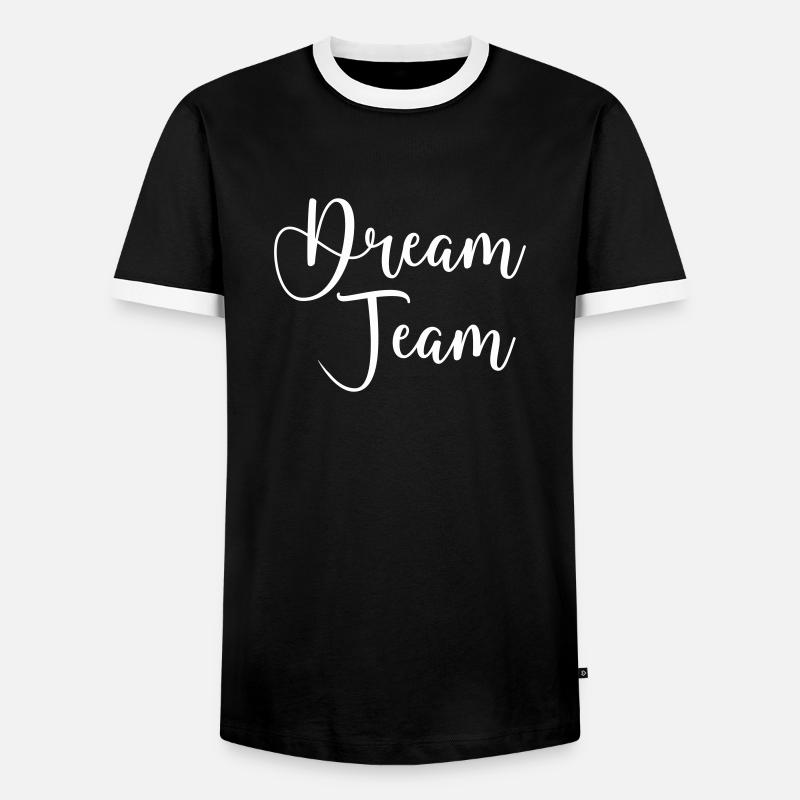 dream team - Männer Kontrast-T-Shirt - Schwarz/Weiß