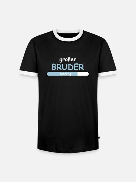 Großer Bruder - Männer Kontrast-T-Shirt - Schwarz/Weiß