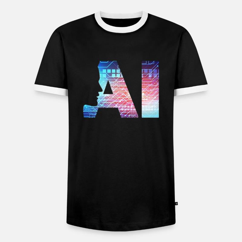 Artificial Intelligence - Men's Ringer Shirt - black/white