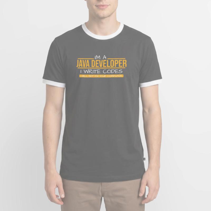 Java Developer Men's Ringer Shirt