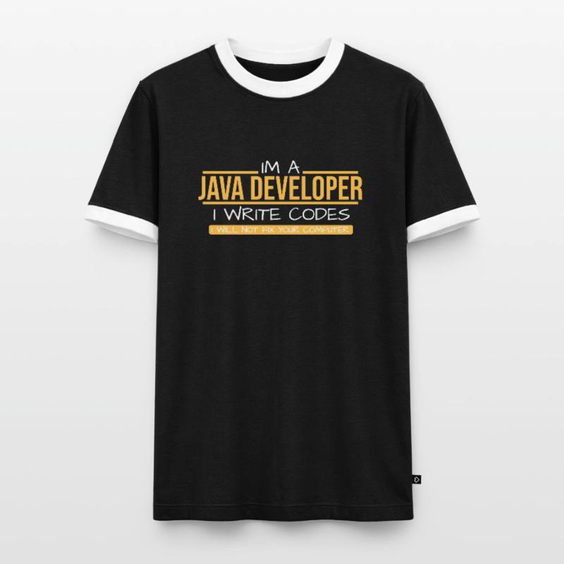 Java Developer Men's Ringer Shirt