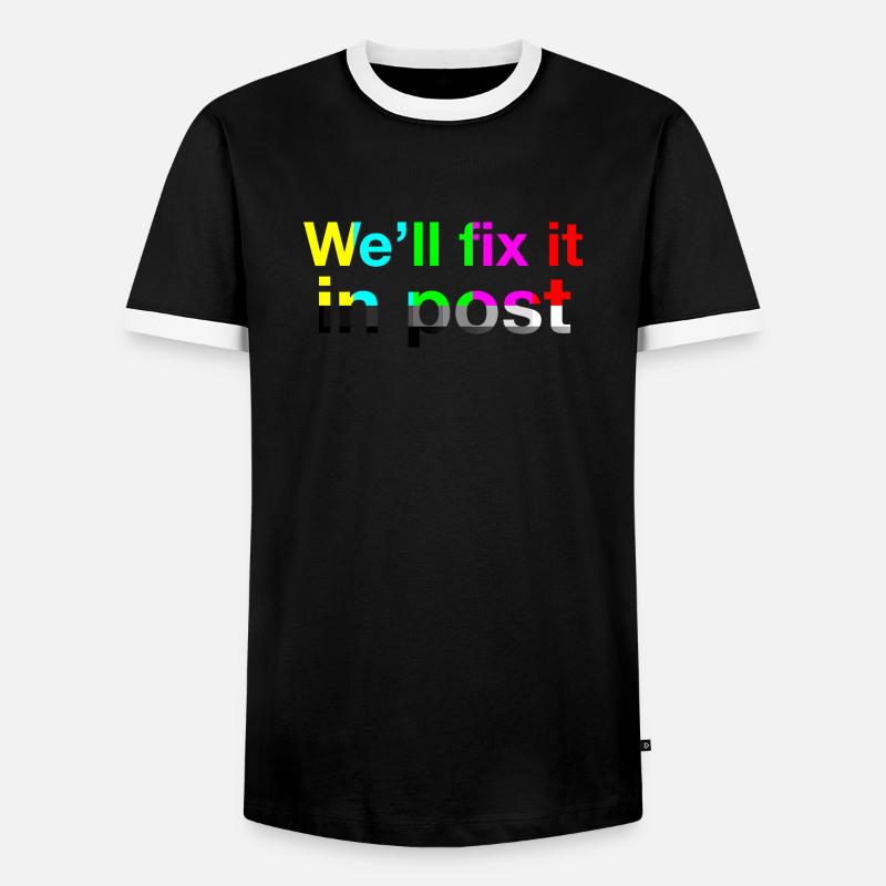 FixItInPost Target - Men's Ringer Shirt - black/white