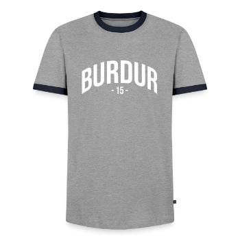 Burdur 15 Turquie Turquie TR Cadeau Vacances - T-shirt contrasté Homme - gris/marine  - Devant - AI Model Female 172 light (172cm) & AI Model Male 178 light (178cm)