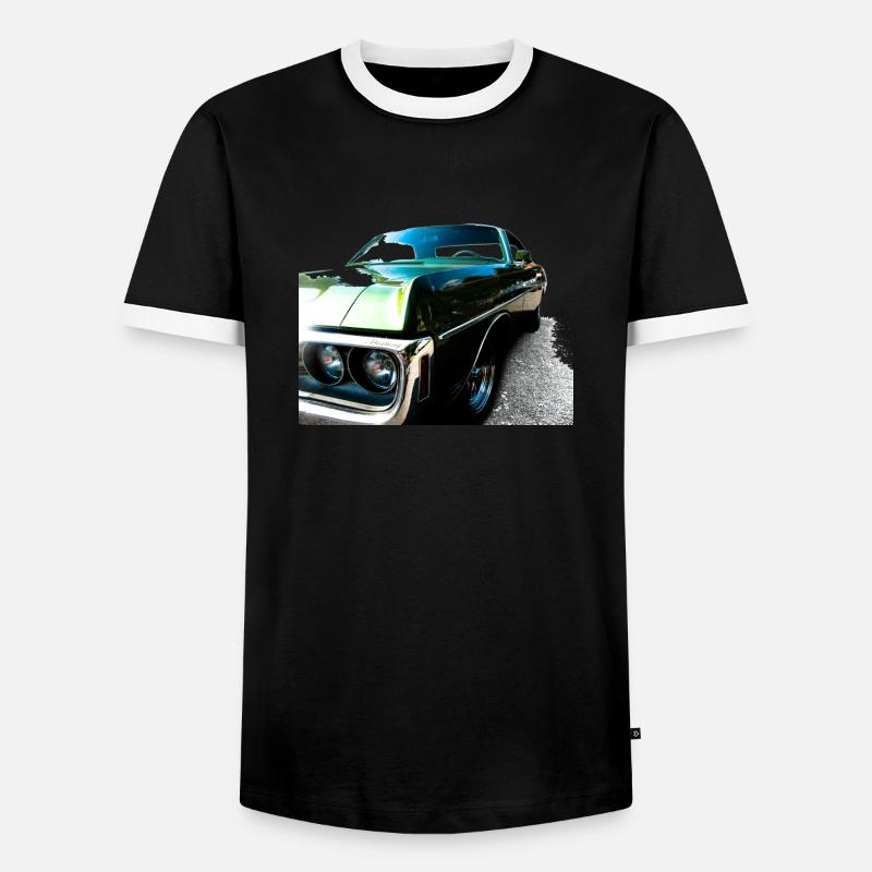 Dodge - Men's Ringer Shirt - black/white