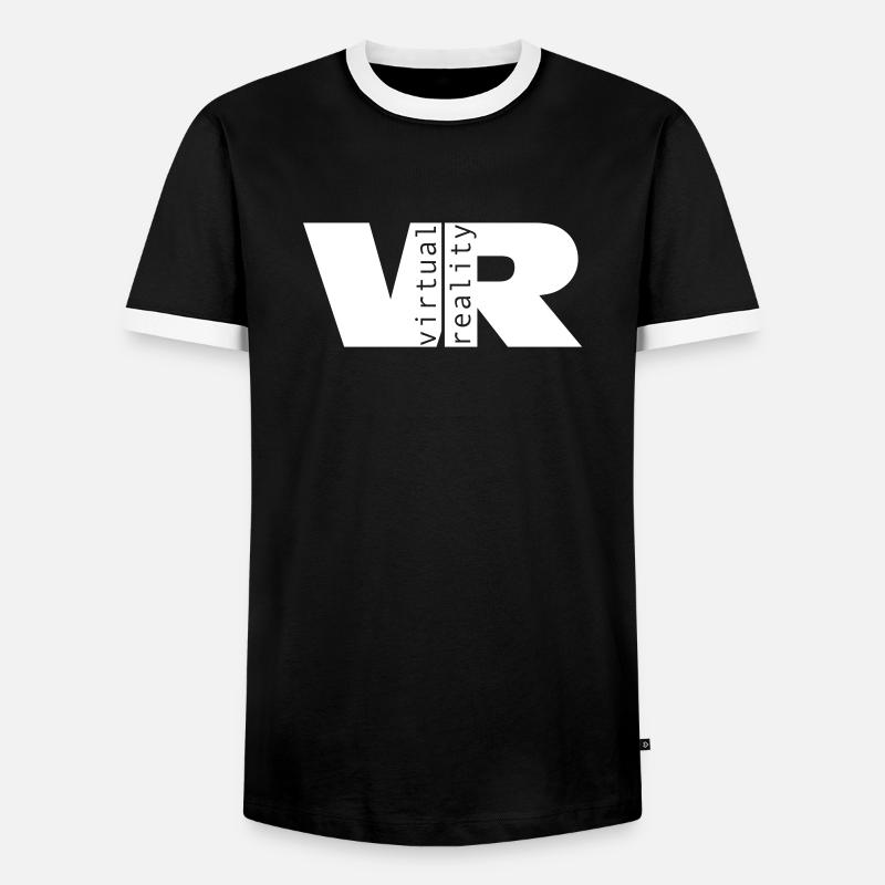 Virtual Reality - Men's Ringer Shirt - black/white