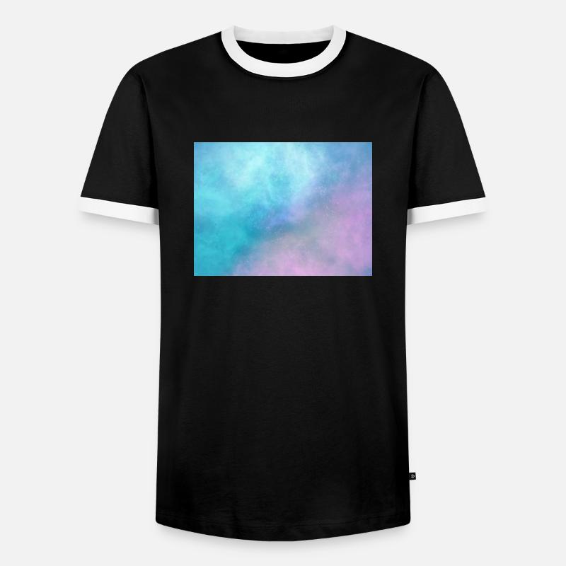 Space Rechteck - Männer Kontrast-T-Shirt - Schwarz/Weiß