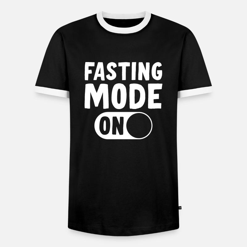 Fasting mode on Ramadan - Men's Ringer Shirt - black/white