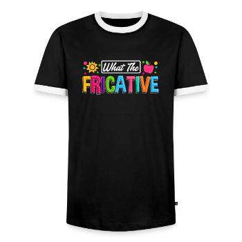 Speech Language Pathologist Speech Therapist - Männer Kontrast-T-Shirt - Schwarz/Weiß - Vorne - AI Model Female 172 light (172cm) & AI Model Male 178 light (178cm)
