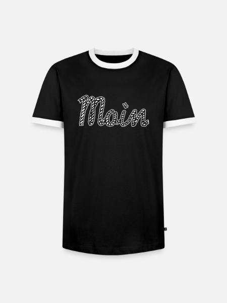Moin - Farbwechsel möglich - Männer Kontrast-T-Shirt - Schwarz/Weiß