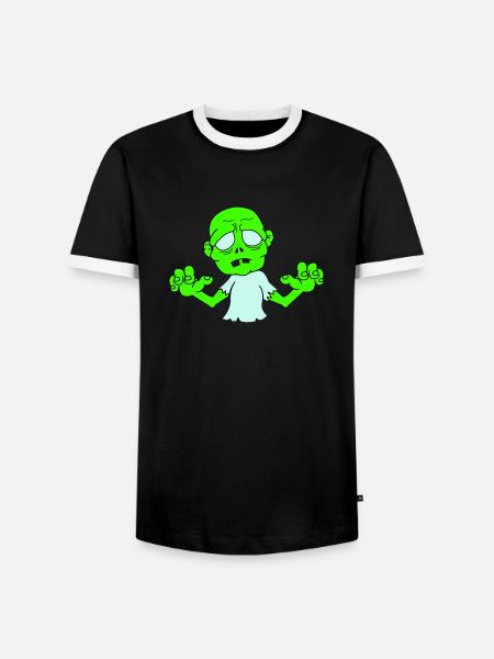 Zombie - Men's Ringer Shirt - black/white