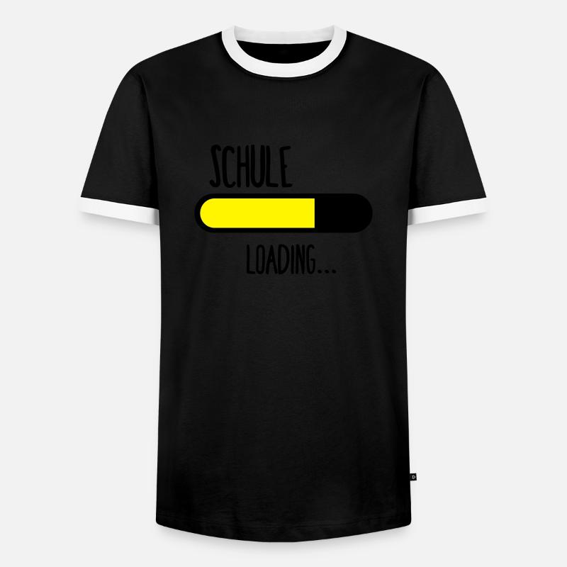Schule Loading... - Männer Kontrast-T-Shirt - Schwarz/Weiß
