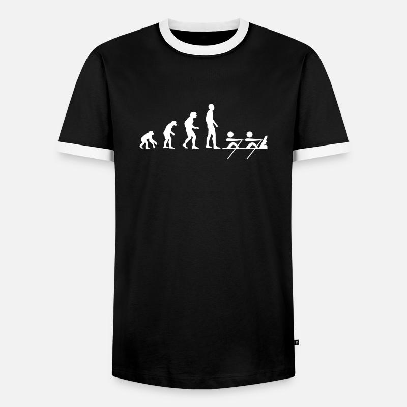 Coastal rowing rowing regatta shirt rowing - Men's Ringer Shirt - black/white