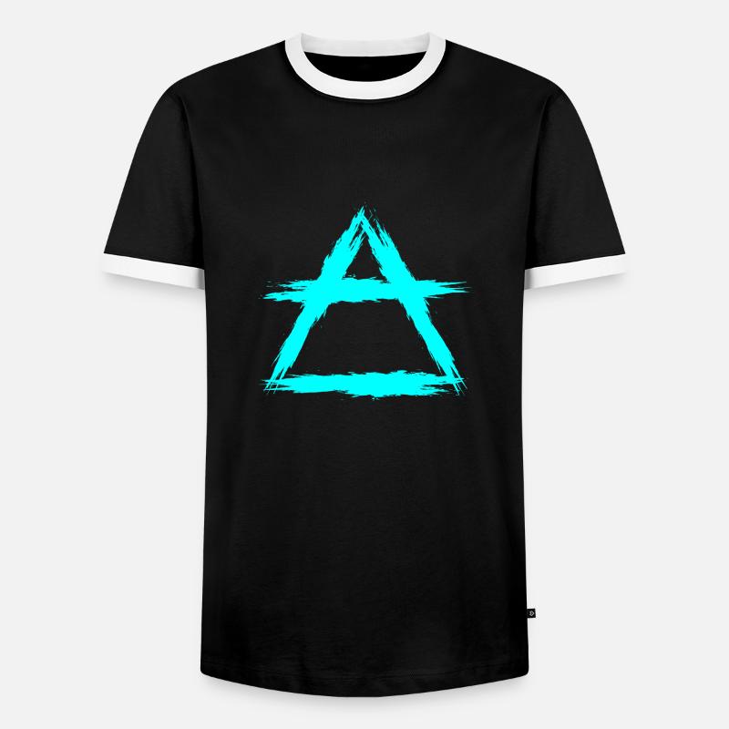 Element symbol air - Men's Ringer Shirt - black/white