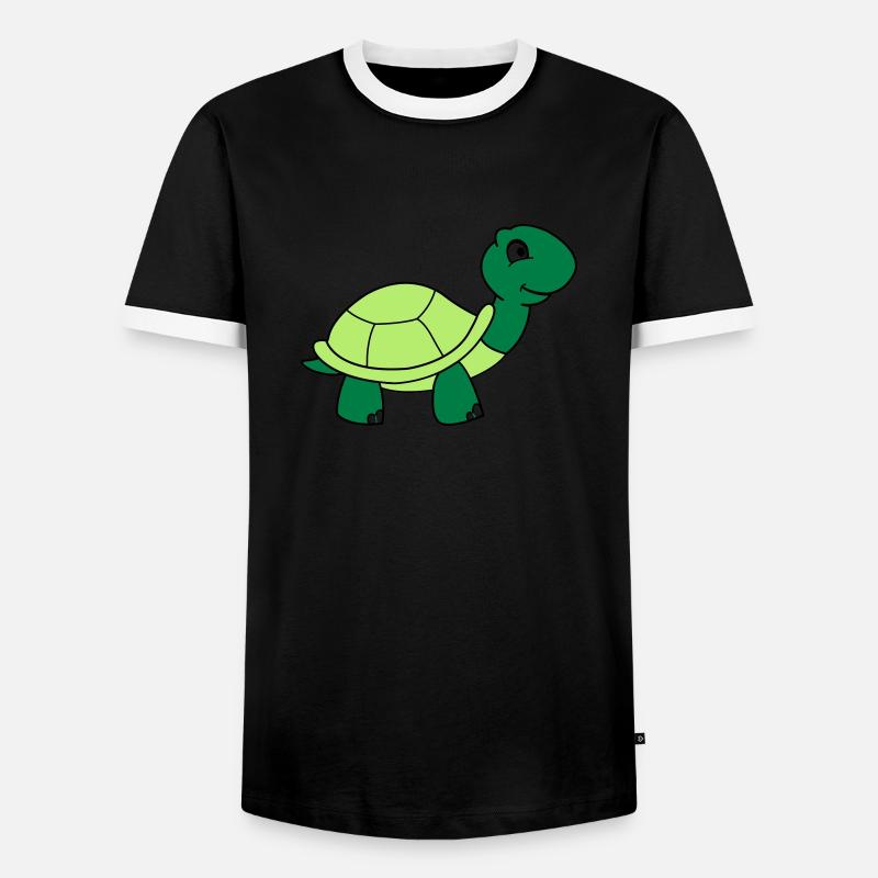 schildkroete_002 - Men's Ringer Shirt - black/white