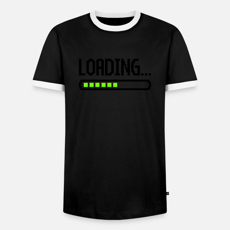 Loading - Men's Ringer Shirt - black/white