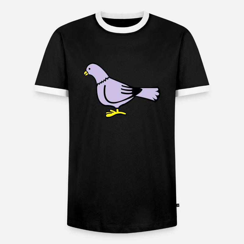taube - Men's Ringer Shirt - black/white