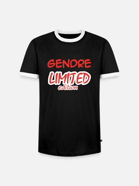 GENDRE LIMITED EDITION - Men's Ringer Shirt - black/white