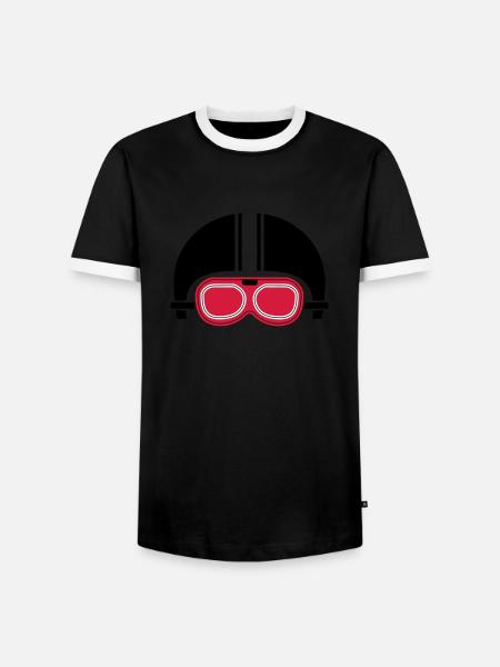 motorbike - Männer Kontrast-T-Shirt - Schwarz/Weiß