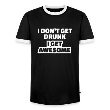 st patricks pour st. patricks day le shamroc irlandais - T-shirt contrasté Homme - noir/blanc - Devant - AI Model Female 172 light (172cm) & AI Model Male 178 light (178cm)