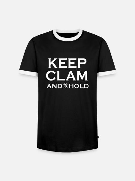 Bitcoin Trading Crypto Stocks - T-shirt contrasté Homme - noir/blanc