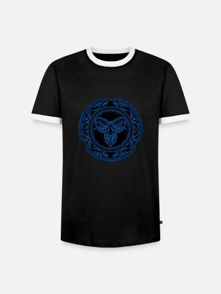 Viking Aries Aries - Men's Ringer Shirt - black/white