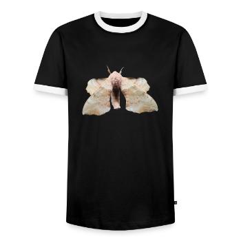 Butterfli ByRino - Men's Ringer Shirt - black/white - Front - AI Model Female 172 light (172cm) & AI Model Male 178 light (178cm)