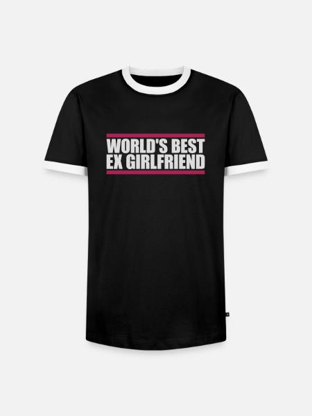 World's Best Ex Girlfriend - Men's Ringer Shirt - black/white